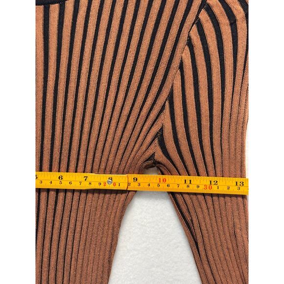 STAUD Selma Dress Brown Long Sleeve Stretchy Knit, Size M - Picture 7 of 13